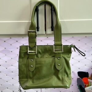 Franco Sarto Green Leather Hand Bag